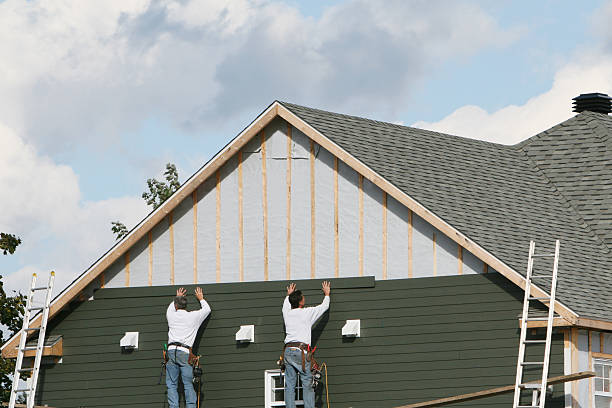 Professional Storm Damage Siding Repair technician working in Rahway, NJ